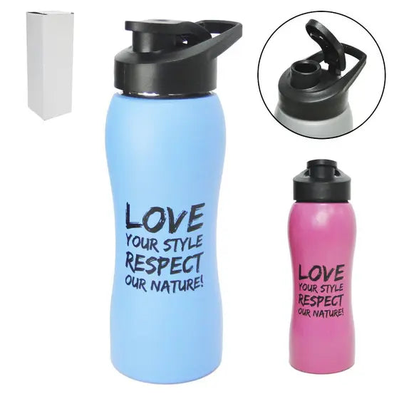 Bidón Agua 650ml "LOVE YOUR STYLE RESPECT OUR NATURE"