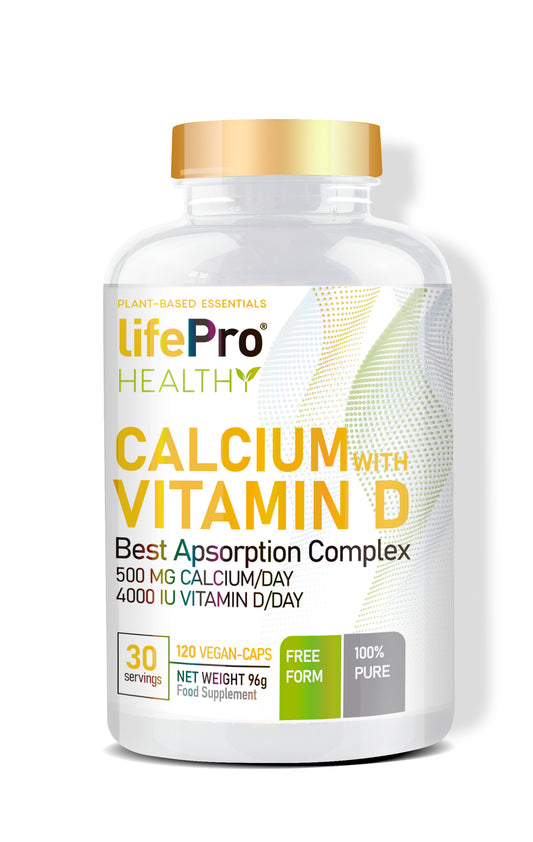 Life Pro Nutrition Healthy Calcium + Vitamin D 120 Vegancaps