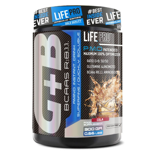 Life Pro Bcaa + Glutamina Ajinomoto 300 G.